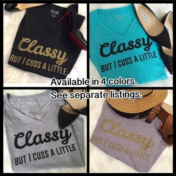 RESTOCKED! CLASSY But I Cuss A Little! Black/Gold. - Picture 3 of 4